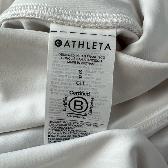 Athleta ELATION ULTRA HIGH RISE 7/8 LEGGING - Bright White - Small - Picture 8 of 9